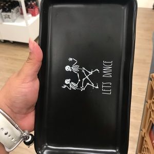 2019 Halloween Rae Dunn skeleton platter